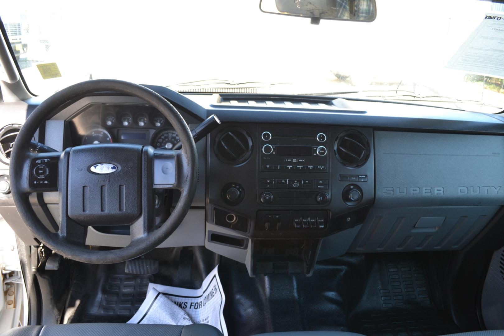 2013 WHITE Ford F550 with an POWERSTROKE 6.7L DIESEL engine, AUTOMATIC transmission, located at 9172 North Fwy, Houston, TX, 77037, (713) 910-6868, 29.887470, -95.411903 - Photo#11